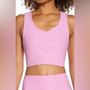 NWT Zella Restore Soft Lounge Longline Bra, Purple Opera, Size S